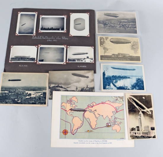 Graf Zeppelin Photos, Post Cards, Ephemera