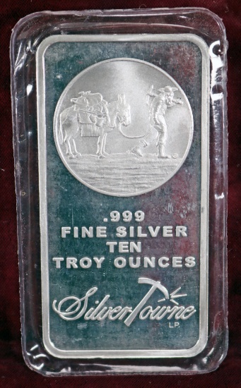 Ten Troy Ounces of .999 Fine Silver Bullion