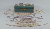 Beads, Pearls, Necklaces, Bracelets & Jewelry Box