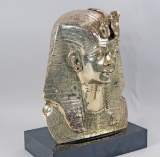 Vintage King Tut Pharaoh Bust Sculpture, Ca. 1977
