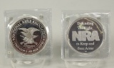 NRA Silver Rounds, 2 Troy Ounces