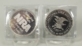 NRA Silver Rounds, 2 Troy Ounces
