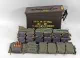 Cal .30 Cartridges, Ball M2 in Bandoleers, 192 Rds.