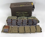 Cal .30 Cartridges, Ball M2 in Bandoleers, 192 Rds.