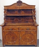 Antique Sideboard Cabinet w/ Carved Details