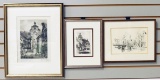 3 European Themed Drawings