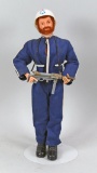 GI Joe Action Figure w/ Red Flocked Hair - Beard - Scar, Ca. 1964