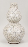 Chinese Ge-Ware Gourd Form Vase