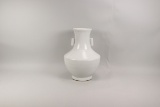 Chinese White Glaze Vase, Qianlong Mark