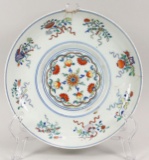 Chinese Wucai Plate, Guangxu Mark