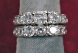14k Diamond Wedding Set, Sz. 6, 10.4 Grams