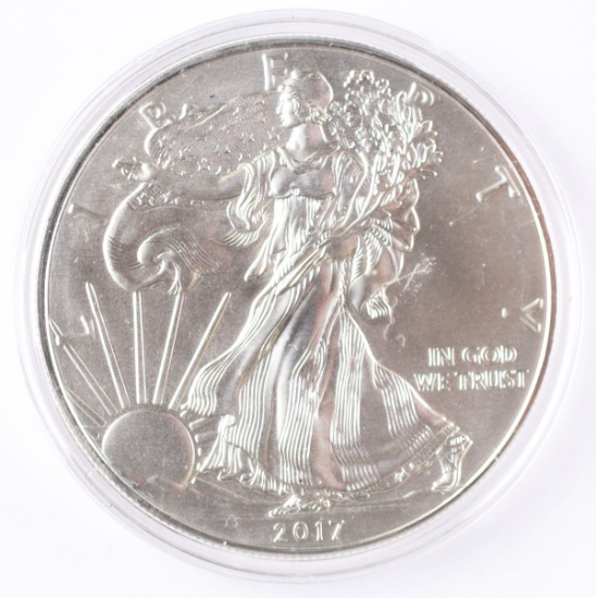 2017 Walking Liberty American Eagle Silver Dollar, 1 oz Fine Silver