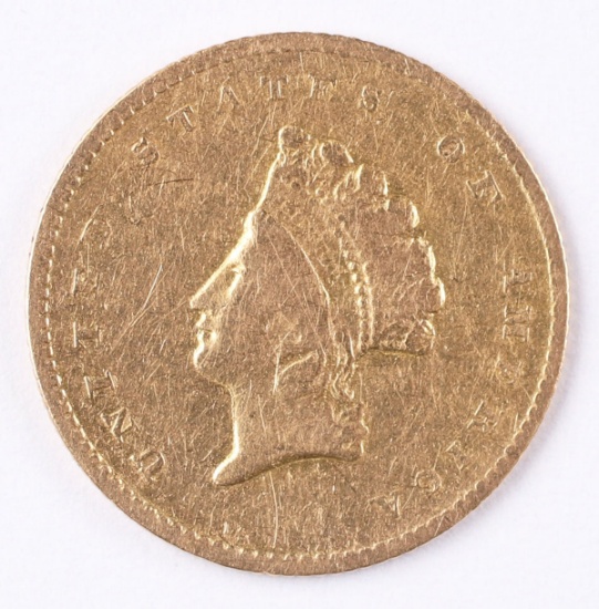 1855-O $1.00 Gold  Princess Indian Head Coin