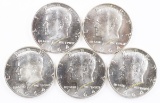 5 - 1964-D Kennedy Half Dollars