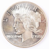 1 Troy Oz .999 Silver Round Peace Dollar Design