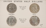 1963/1963-D Franklin Silver Halves &  1964/1964-D Kennedy Silver Halves