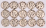 15 - 1942-P Mercury Dimes