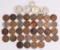 Misc. Bag of collectible coins; 36 Wheat pennies, 3 Silver Quarters, 1 Silver Dime