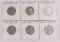 6 Standing Liberty Quarters; 1926,2-1928,1929, 2 can read dates