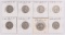 8 Washington Silver Quarters; 1934,1935,1935-D,1935-S,1936,1936-D,1936-S,1937