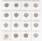 16 Mercury Silver Dimes; 2-1941,1941-D,,1941-S,1942,1942-D,1942-S,1943,1943-D, and