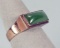 18k Gold Jade Ring, Sz. 6.5,