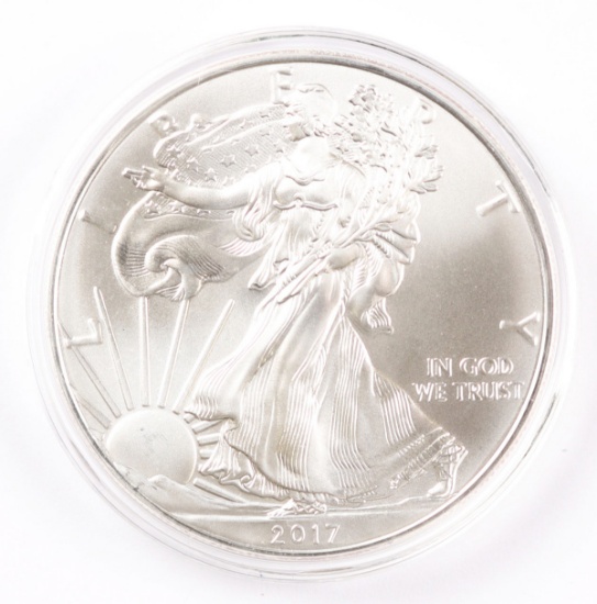 2017 $1 American Silver Eagle, 1oz. Fine Silver