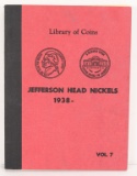 Book of Jefferson Head Nickels; 1938-1970 (various dates/mints), approx. 75 coins