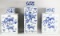 Three Chinese Blue and White Porcelain Lidded Jars