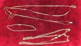14k Gold Chains, Pendant & Bracelet, 12.4 Grams