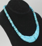 Polished Turquoise Necklace