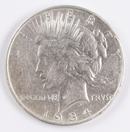 1934-D Peace Silver Dollar