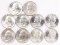 10 Washington Silver Quarters, 8 1964-D & 2 1964-P