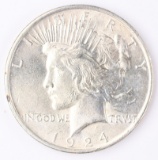 1924-P Peace Silver Dollar
