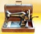 Antique Hand Crank Singer Sewing Machine with Case, Serial #G6240907