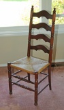 Ladder Backed Chair w/ Caned Seat