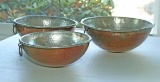 Hammered Copper Clad Bowls