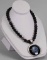 Jay King Polished Black Stone Necklace & Inlaid Pendant