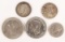 1916 Silver George V One Florin (2 Shilling), Silver Elizabeth II Canada 50 Cents,