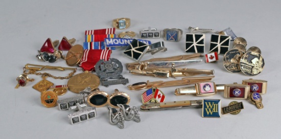 Cuff Links, Tie Tacs, Military Ribbons, Rings & More