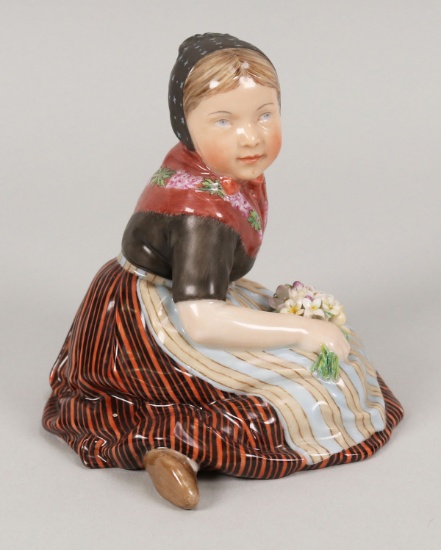 Royal Copenhagen #12416, Faroe Island Girl Figurine