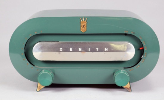 Zenith "Racetrack" AM Radio, Model H511F, Ca. 1951