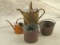 Watering Pots & Copper Bucket