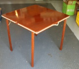 Vintage Folding Table w/ Rope Edge