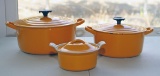 LeCreuset Enameled Cookware: Sizes B, D & 14 - Made in France