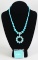 Jay King .925 DTR Turquoise Necklace & Pendant