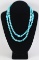 Desert Rose Trading .925 Turquoise Necklace approx. 19
