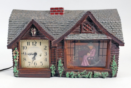 "Home Sweet Home" Animated Table Clock