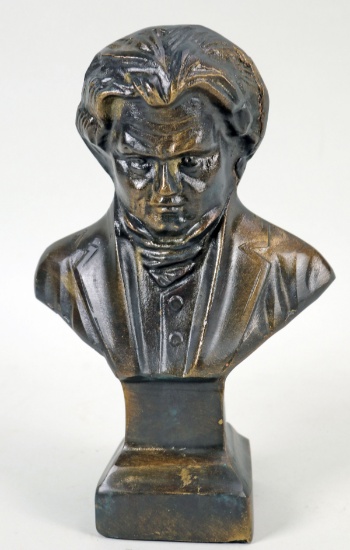 Bronze Finished Bust - Beethoven (?)