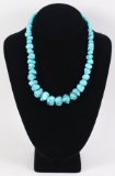 Jay King DTR .925 Chunky Turquoise Bead Necklace